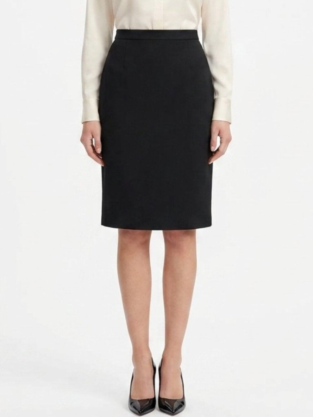Dex "The Suit Shop" Black Pencil Skirt- Sz. Sm